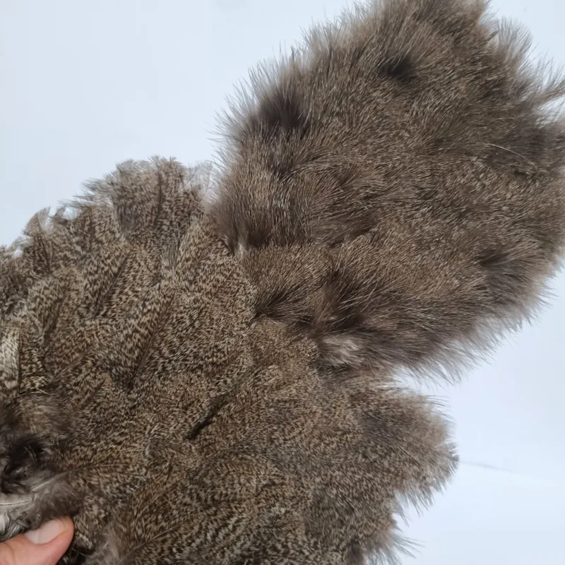 Whiting Coq de Leon Hen Soft Hackle with Chickabou in Natural Brown Speckled-9